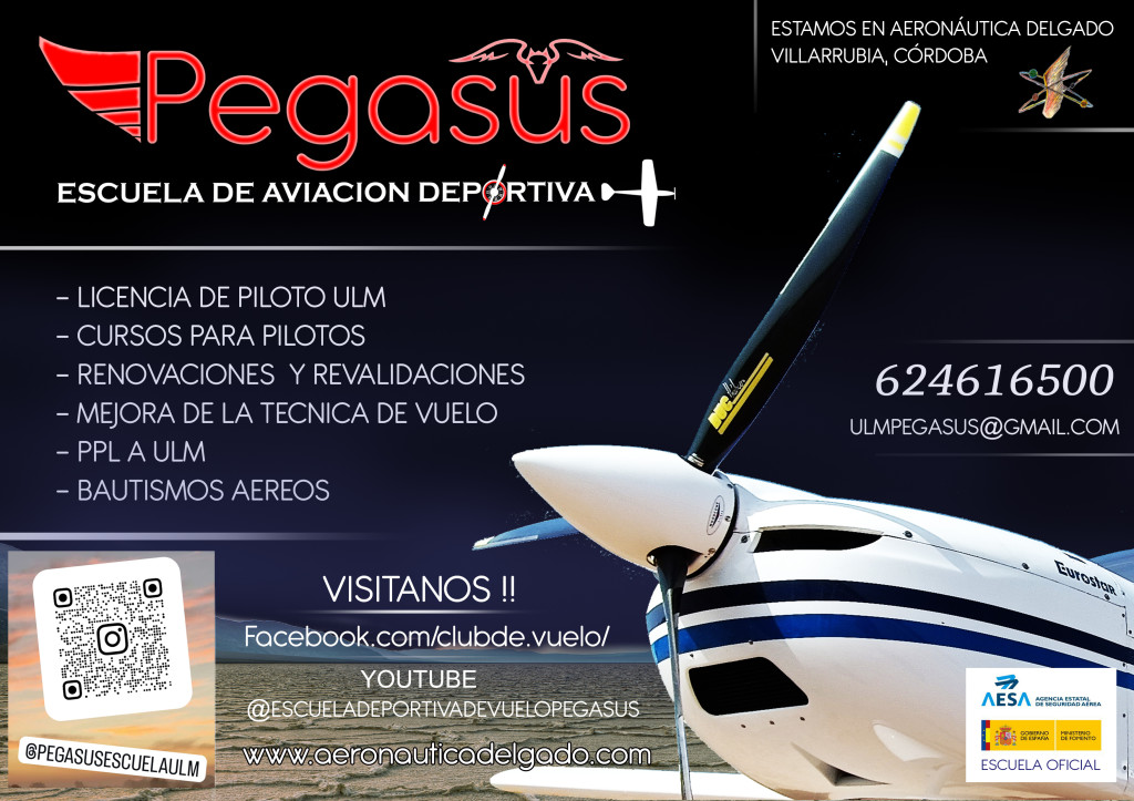 Escuela de aviación deportiva Pegasus. licencia pilotos ULM, cursos de piloto, renovaciones y revalidaciones, mejora de tecnica de vuelo, PPL a ULM, bautismos aereos